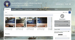 Desktop Screenshot of modelshipworld.com