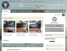 Tablet Screenshot of modelshipworld.com
